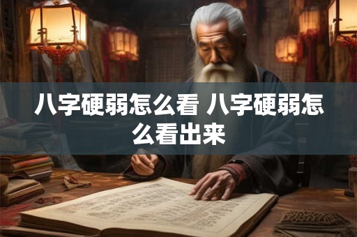 八字硬弱怎么看 八字硬弱怎么看出来
