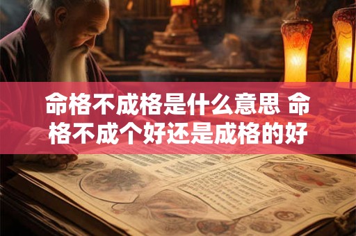 命格不成格是什么意思 命格不成个好还是成格的好