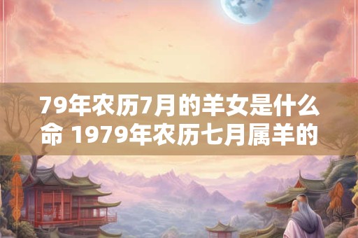 79年农历7月的羊女是什么命 1979年农历七月属羊的人什么命
