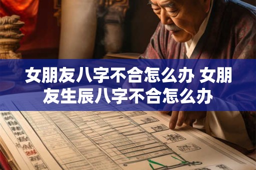女朋友八字不合怎么办 女朋友生辰八字不合怎么办