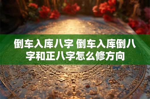 倒车入库八字 倒车入库倒八字和正八字怎么修方向