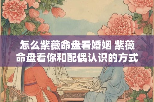 怎么紫薇命盘看婚姻 紫薇命盘看你和配偶认识的方式