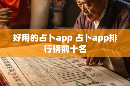 好用的占卜app 占卜app排行榜前十名