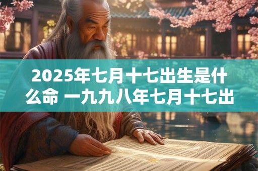 2025年七月十七出生是什么命 一九九八年七月十七出生是什么星座
