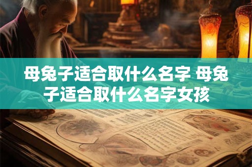 母兔子适合取什么名字 母兔子适合取什么名字女孩