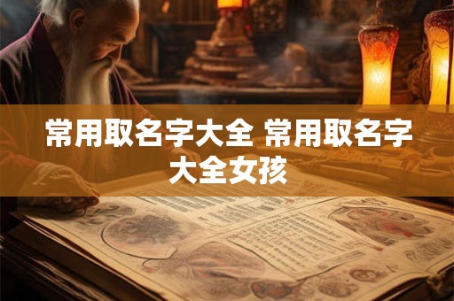 常用取名字大全 常用取名字大全女孩