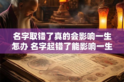 名字取错了真的会影响一生怎办 名字起错了能影响一生怎么补救