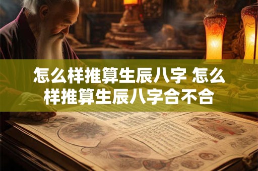 怎么样推算生辰八字 怎么样推算生辰八字合不合