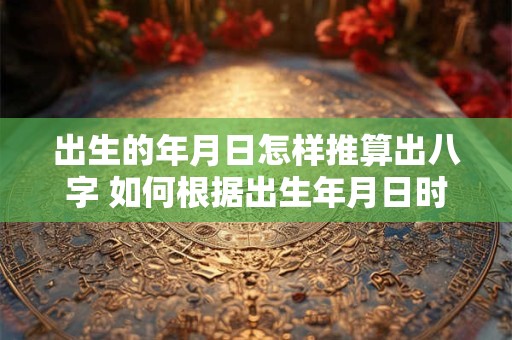 出生的年月日怎样推算出八字 如何根据出生年月日时计算八字
