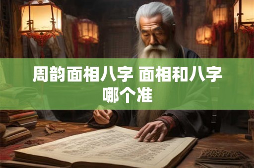 周韵面相八字 面相和八字哪个准 周韵面相八字 面相和八字哪个准