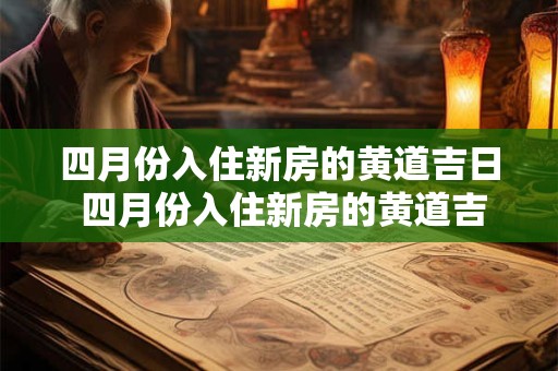 四月份入住新房的黄道吉日 四月份入住新房的黄道吉日有哪几天