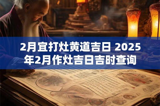 2月宜打灶黄道吉日 2025年2月作灶吉日吉时查询