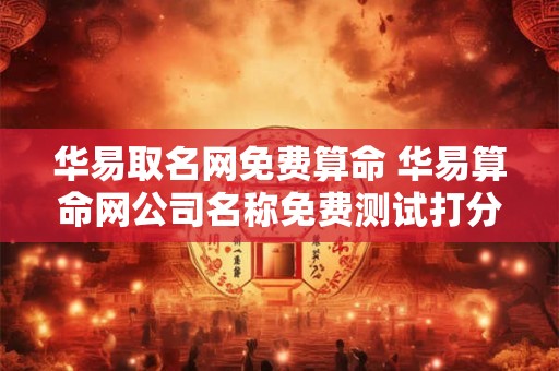 华易取名网免费算命 华易算命网公司名称免费测试打分