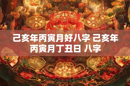 己亥年丙寅月好八字 己亥年丙寅月丁丑日 八字 己亥年丙寅月好八字 己亥年丙寅月丁丑日 八字