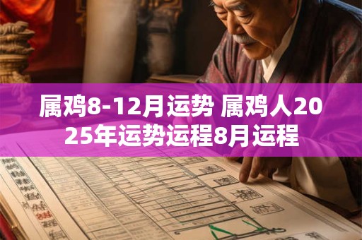 属鸡8-12月运势 属鸡人2025年运势运程8月运程