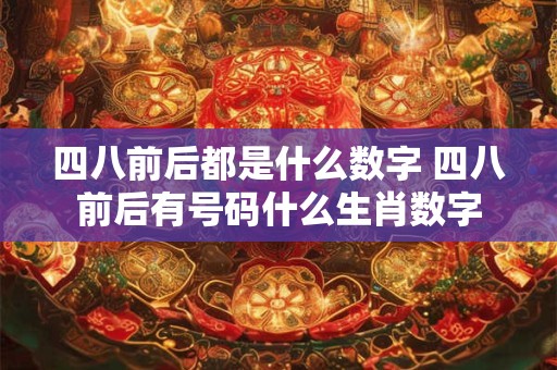 四八前后都是什么数字 四八前后有号码什么生肖数字
