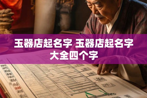 玉器店起名字 玉器店起名字大全四个字
