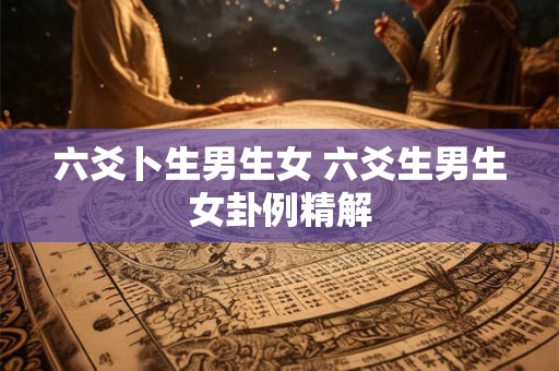 六爻卜生男生女 六爻生男生女卦例精解