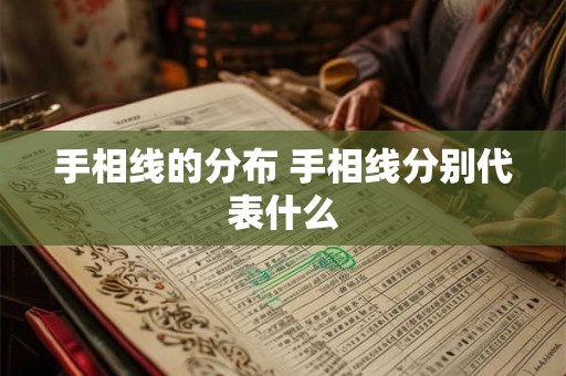 手相线的分布 手相线分别代表什么
