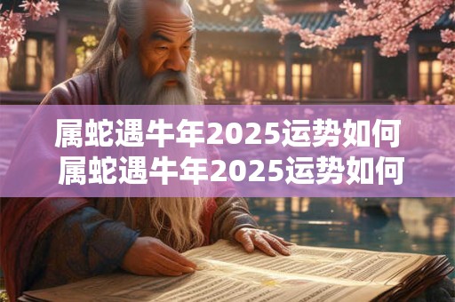 属蛇遇牛年2025运势如何 属蛇遇牛年2025运势如何样