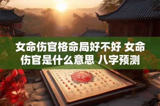 女命伤官格命局好不好 女命伤官是什么意思 八字预测学须知