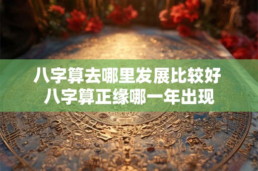 八字算去哪里发展比较好 八字算正缘哪一年出现