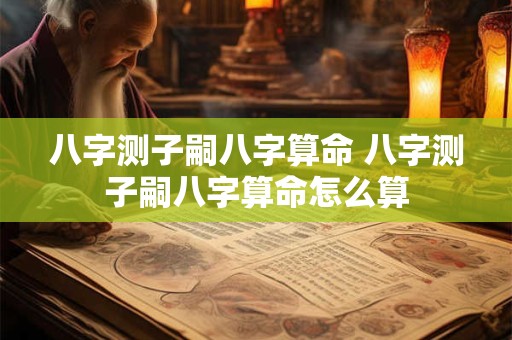 八字测子嗣八字算命 八字测子嗣八字算命怎么算