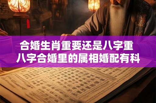 合婚生肖重要还是八字重 八字合婚里的属相婚配有科学依据吗
