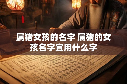 属猪女孩的名字 属猪的女孩名字宜用什么字