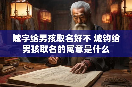 城字给男孩取名好不 城钧给男孩取名的寓意是什么