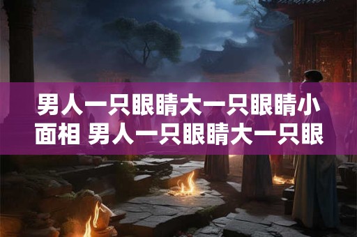 男人一只眼睛大一只眼睛小面相 男人一只眼睛大一只眼睛小面相好吗