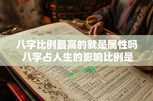 八字比例最高的就是属性吗 八字占人生的影响比例是多少