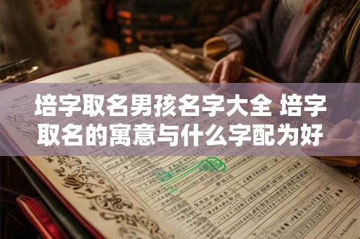 培字取名男孩名字大全 培字取名的寓意与什么字配为好