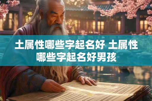土属性哪些字起名好 土属性哪些字起名好男孩