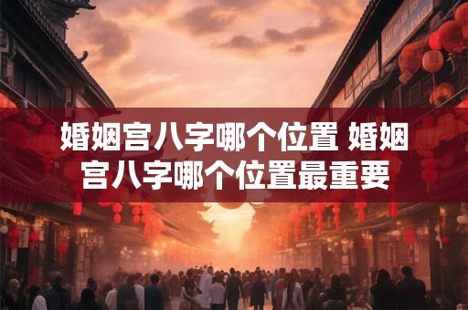 婚姻宫八字哪个位置 婚姻宫八字哪个位置最重要
