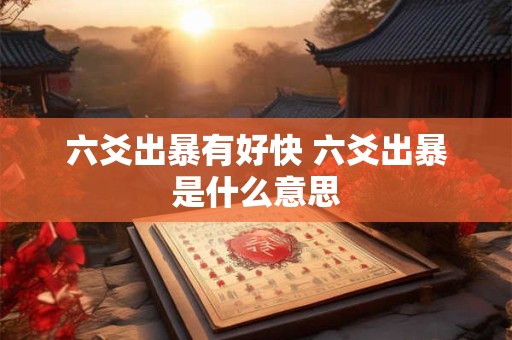 六爻出暴有好快 六爻出暴是什么意思