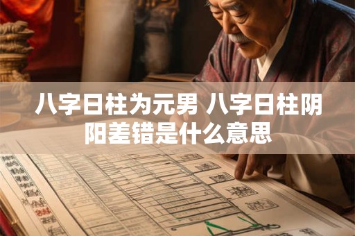 八字日柱为元男 八字日柱阴阳差错是什么意思