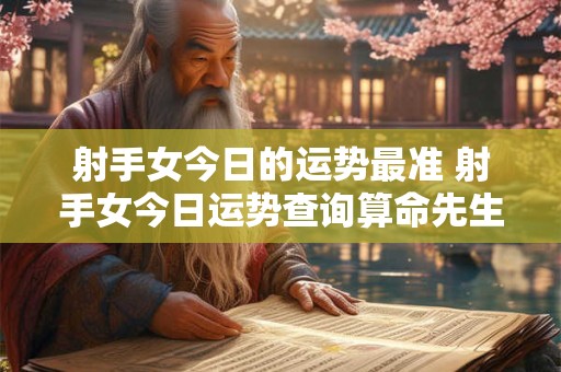 射手女今日的运势最准 射手女今日运势查询算命先生 射手女今日的运势最准 射手女今日运势查询算命先生