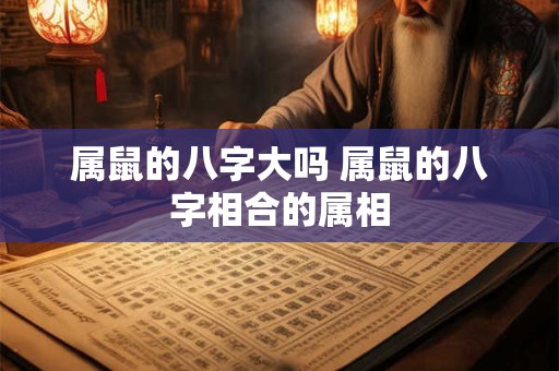 属鼠的八字大吗 属鼠的八字相合的属相
