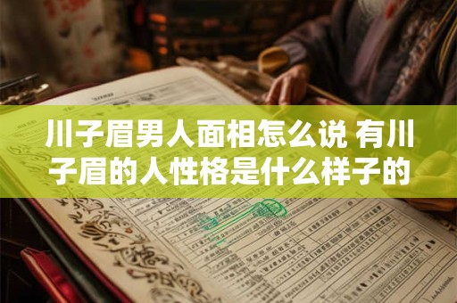 川子眉男人面相怎么说 有川子眉的人性格是什么样子的