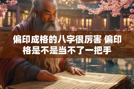 偏印成格的八字很厉害 偏印格是不是当不了一把手