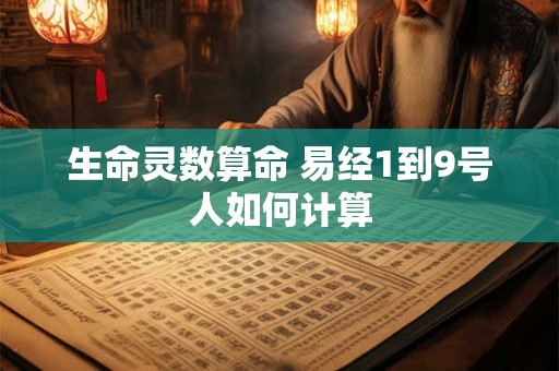 生命灵数算命 易经1到9号人如何计算