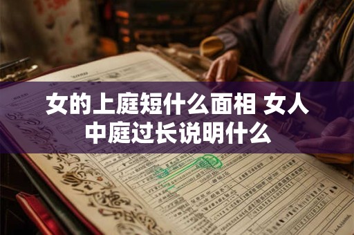 女的上庭短什么面相 女人中庭过长说明什么