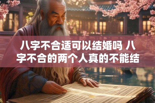 八字不合适可以结婚吗 八字不合的两个人真的不能结婚吗