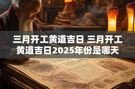三月开工黄道吉日 三月开工黄道吉日2025年份是哪天