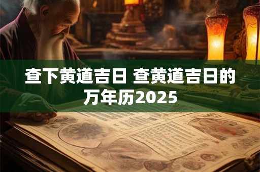 查下黄道吉日 查黄道吉日的万年历2025