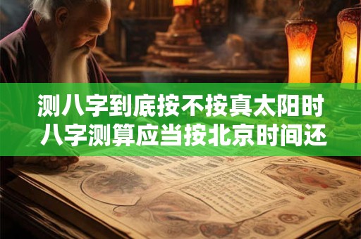 测八字到底按不按真太阳时 八字测算应当按北京时间还是真太阳时