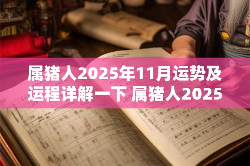属猪人2025年11月运势及运程详解一下 属猪人2025年11月运势及运程详解一下财运如何