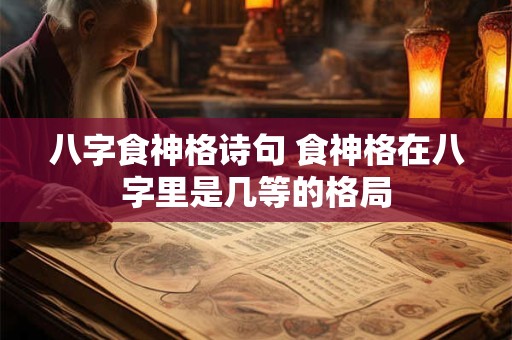 八字食神格诗句 食神格在八字里是几等的格局