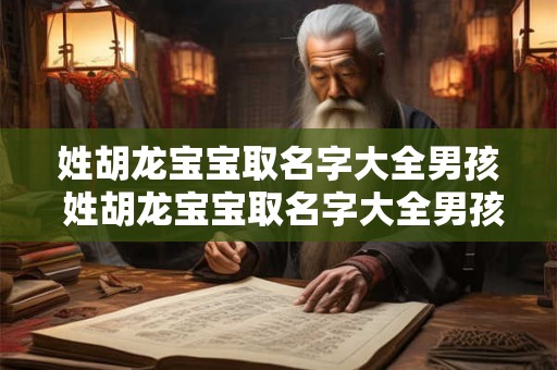 姓胡龙宝宝取名字大全男孩 姓胡龙宝宝取名字大全男孩两个字